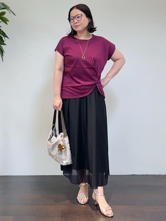 Asamiさんの「UNTITLED｜【洗える/Tシャツ】ツイストプルオーバー」を使ったコーディネート