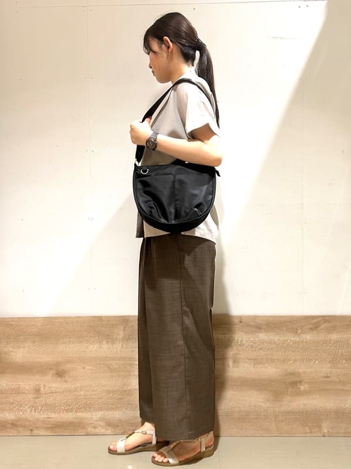 花さんの「SHOO･LA･RUE｜【S-LL】さらりと着たい大人のための 麻調半袖ジャケット」を使ったコーディネート