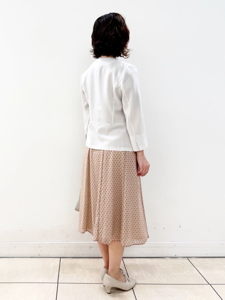 KIKIさんの「Reflect｜◆【接触冷感／洗える／吸水速乾／夏のオケージョンに／セットアップ可】ノーカラージャケット」を使ったコーディネート