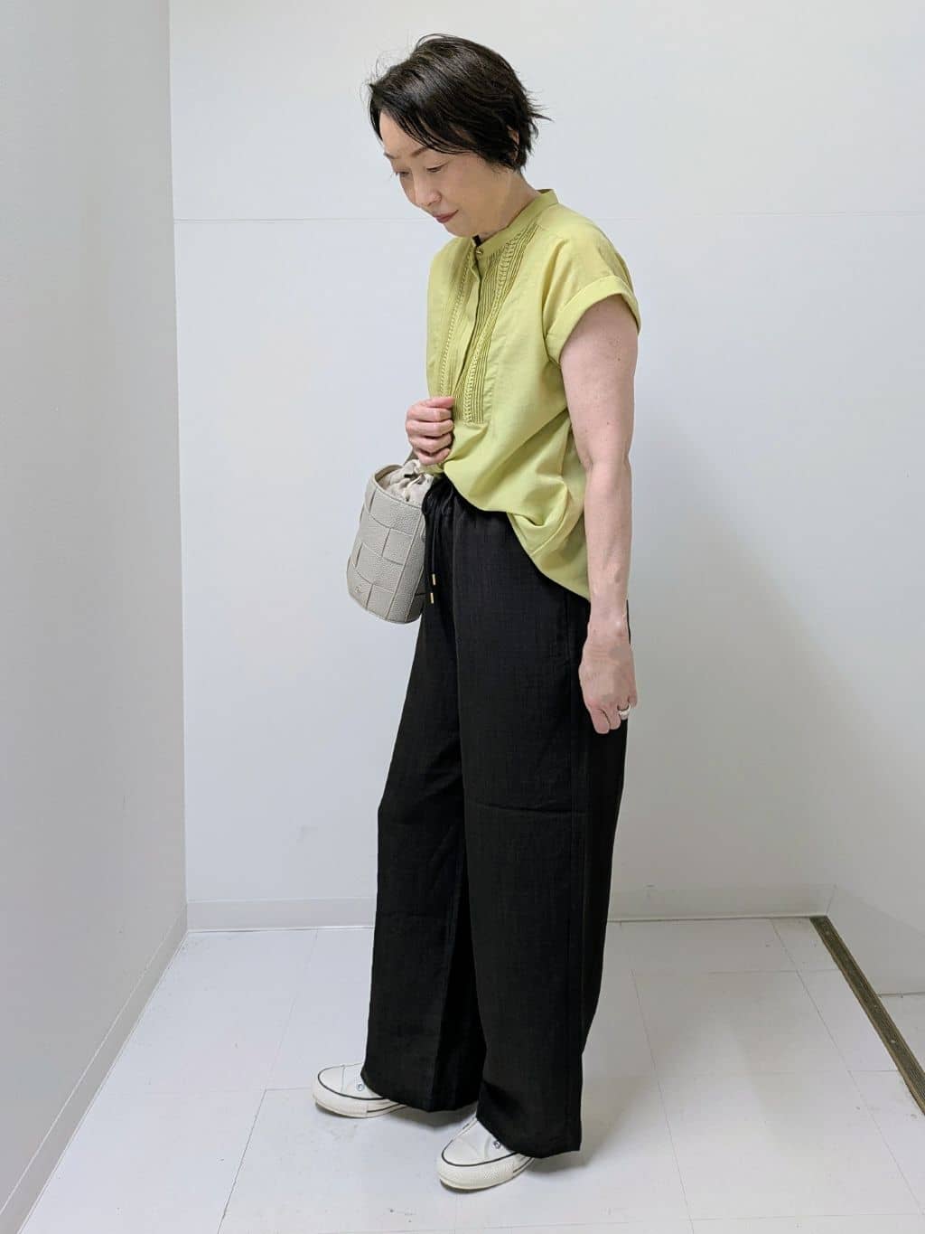 Asaさんの「Dessin｜【2WAY】メッシュバケツBAG」を使ったコーディネート