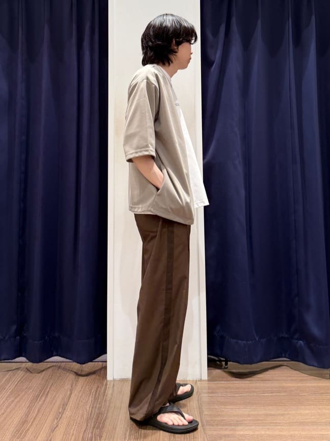 Tightさんの「THE SHOP TK｜五分袖カーディガン+半袖Tシャツセットアイテム 洗濯機OK」を使ったコーディネート