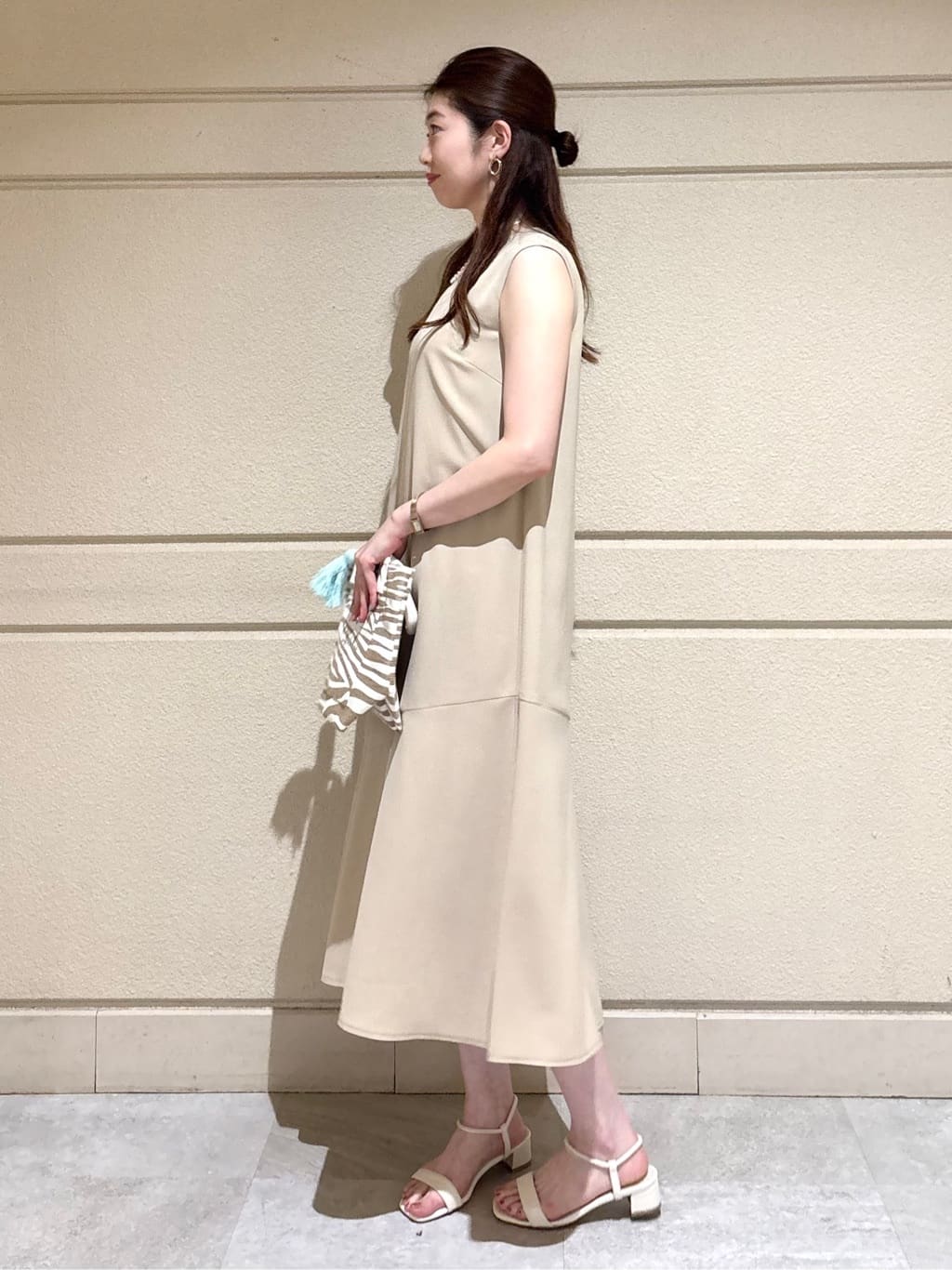 sakiさんの「COUP DE CHANCE｜【手洗い可／日本製】フレアワンピース」を使ったコーディネート