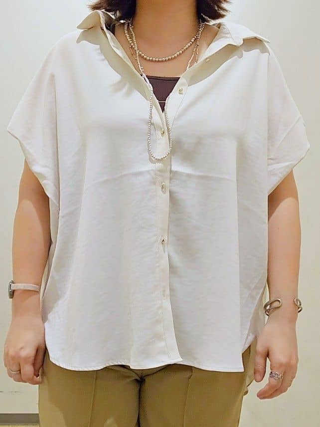okayuさんの「THE SHOP TK｜【ひんやり】前後2WAY スクエアタンクトップ」を使ったコーディネート