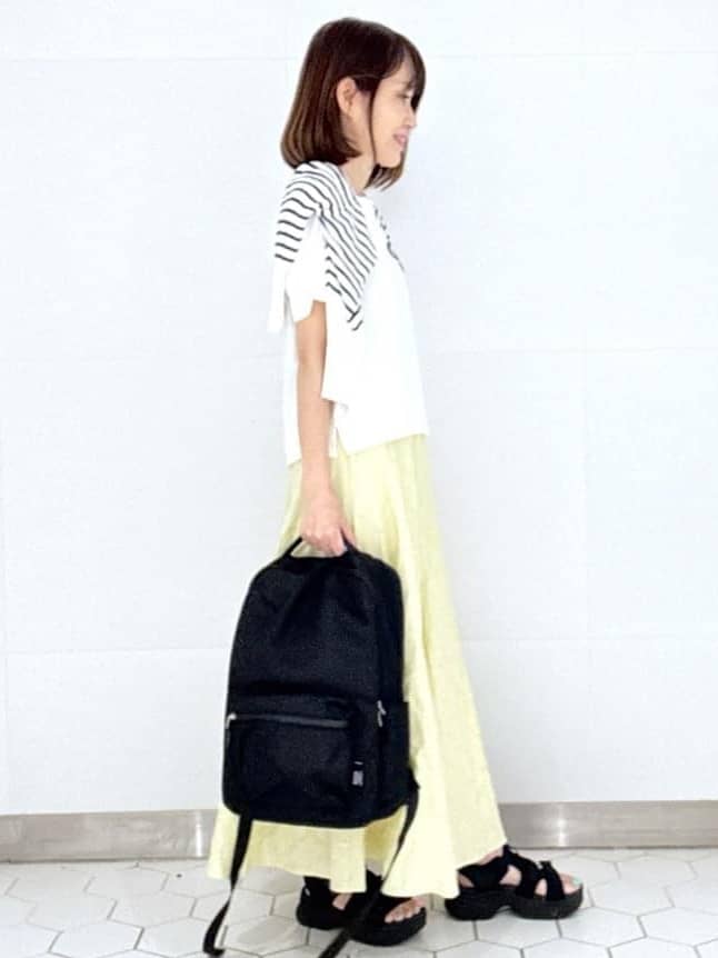 Satoさんの「Dessin｜【洗える】チュール刺繍Tシャツ」を使ったコーディネート