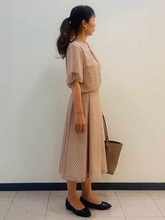 ⭐︎Eimi⭐︎さんの「Reflect｜【マシンウォッシュ可／セットアップ可】コツキ柄プリントブラウス」を使ったコーディネート