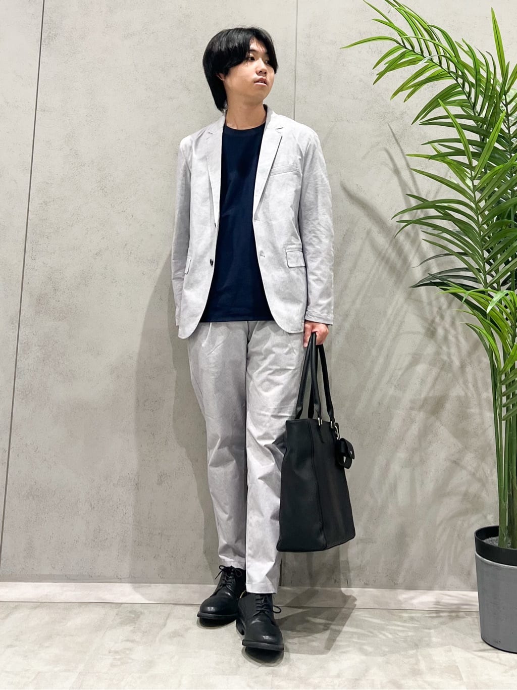 SHI-MAさんの「THE SHOP TK｜スマートムーブメッシュバーズアイジャケット【軽量/洗濯機OK/セットアップ可】」を使ったコーディネート