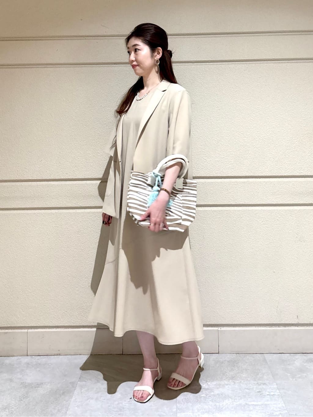sakiさんの「COUP DE CHANCE｜【手洗い可／日本製】フレアワンピース」を使ったコーディネート