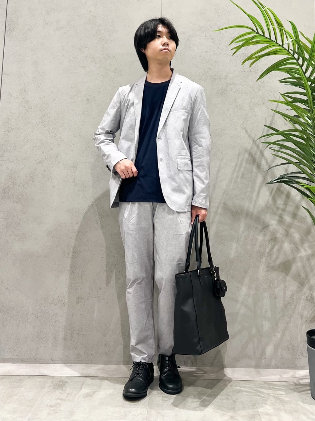 SHI-MAさんの「THE SHOP TK｜スマートムーブメッシュバーズアイジャケット【軽量/洗濯機OK/セットアップ可】」を使ったコーディネート