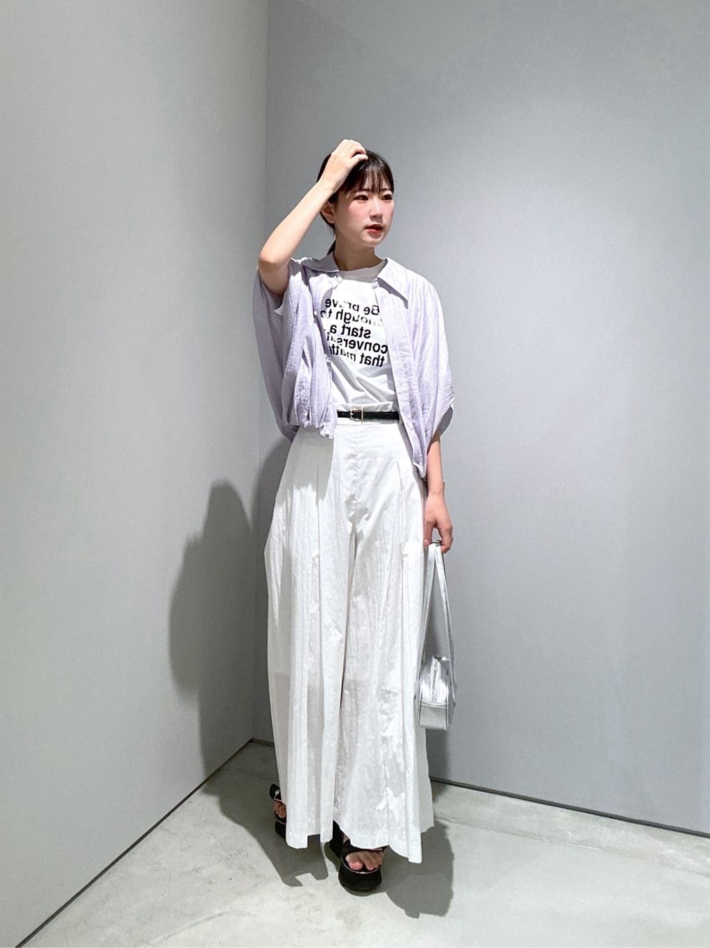 Renoさんの「INDIVI｜バルーンフォルムブラウス」を使ったコーディネート
