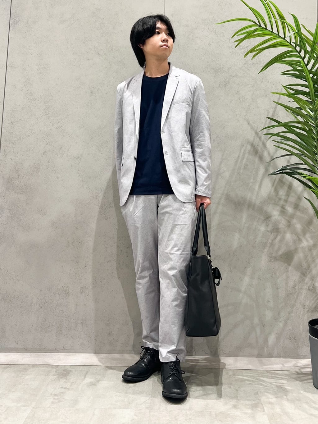 SHI-MAさんの「THE SHOP TK｜スマートムーブメッシュバーズアイジャケット【軽量/洗濯機OK/セットアップ可】」を使ったコーディネート