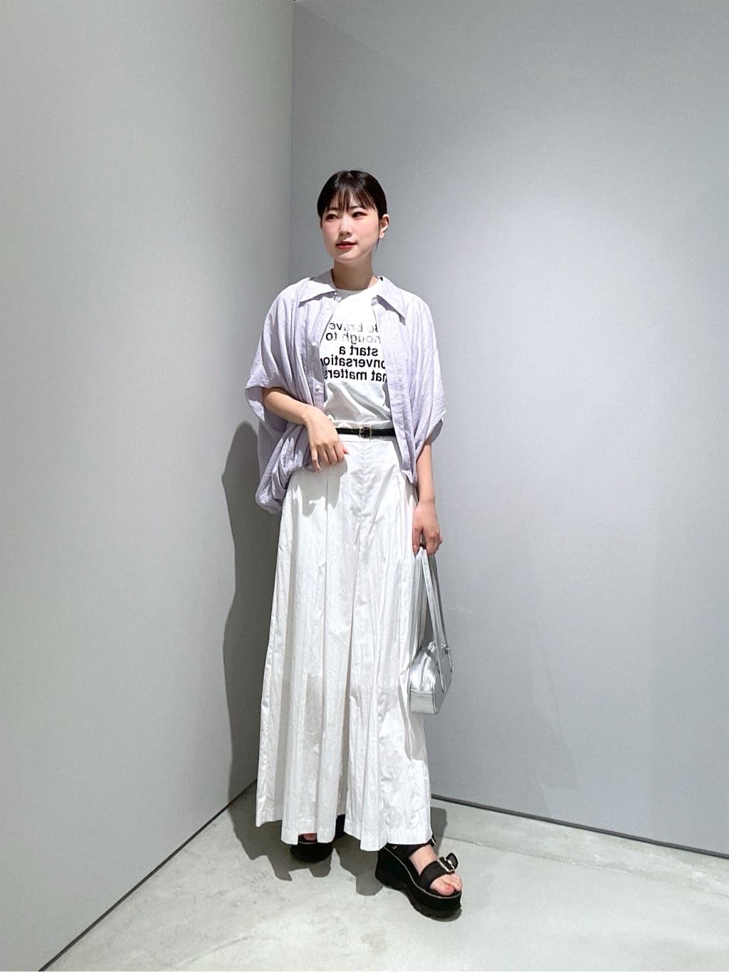 Renoさんの「INDIVI｜バルーンフォルムブラウス」を使ったコーディネート