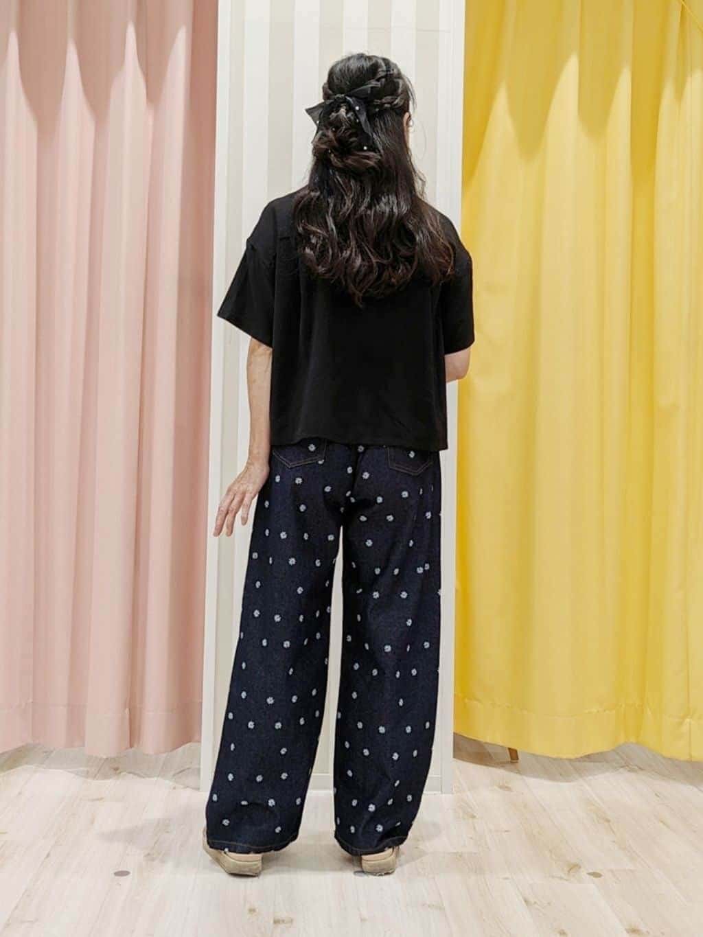 かずみさんの「SHOO･LA･RUE｜【S-LL】一枚でサマ見え チュールドッキングシャツ」を使ったコーディネート