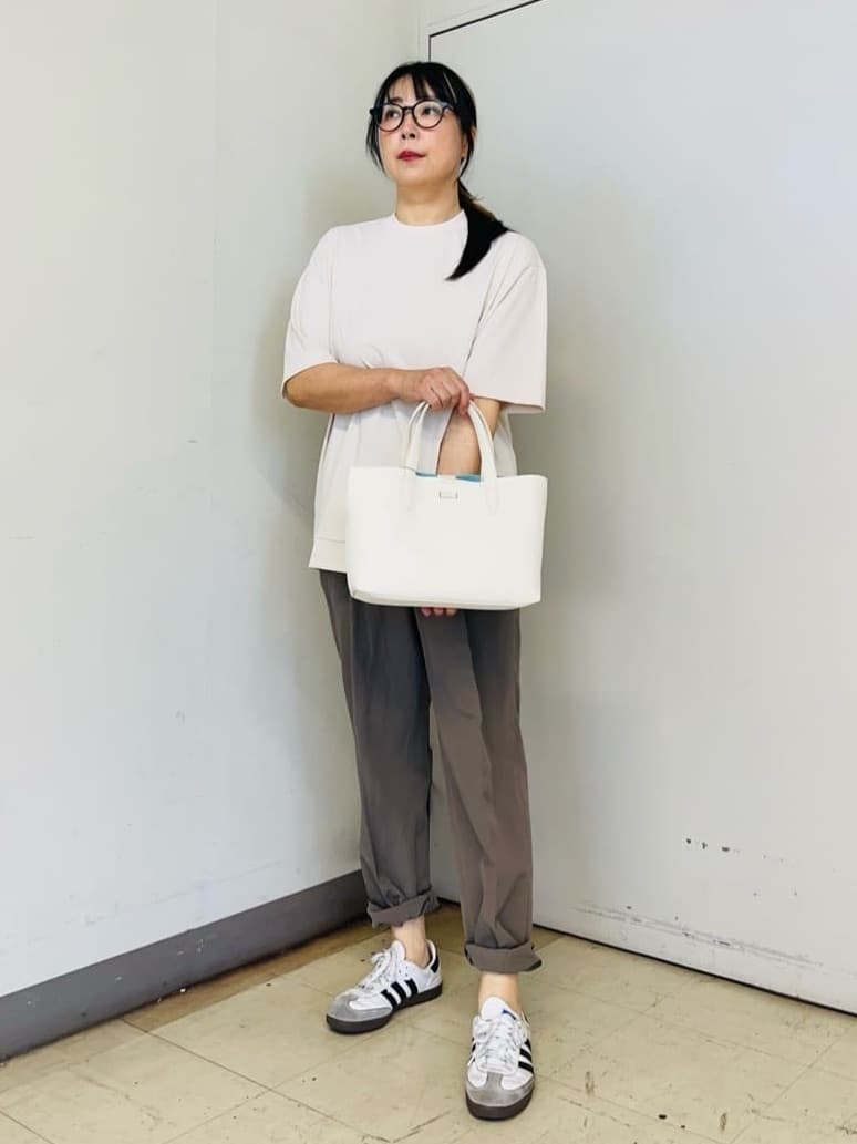 iwさんの「TAKEO KIKUCHI｜【COOL CITY WEAR】テーラードTシャツ /接触冷感」を使ったコーディネート