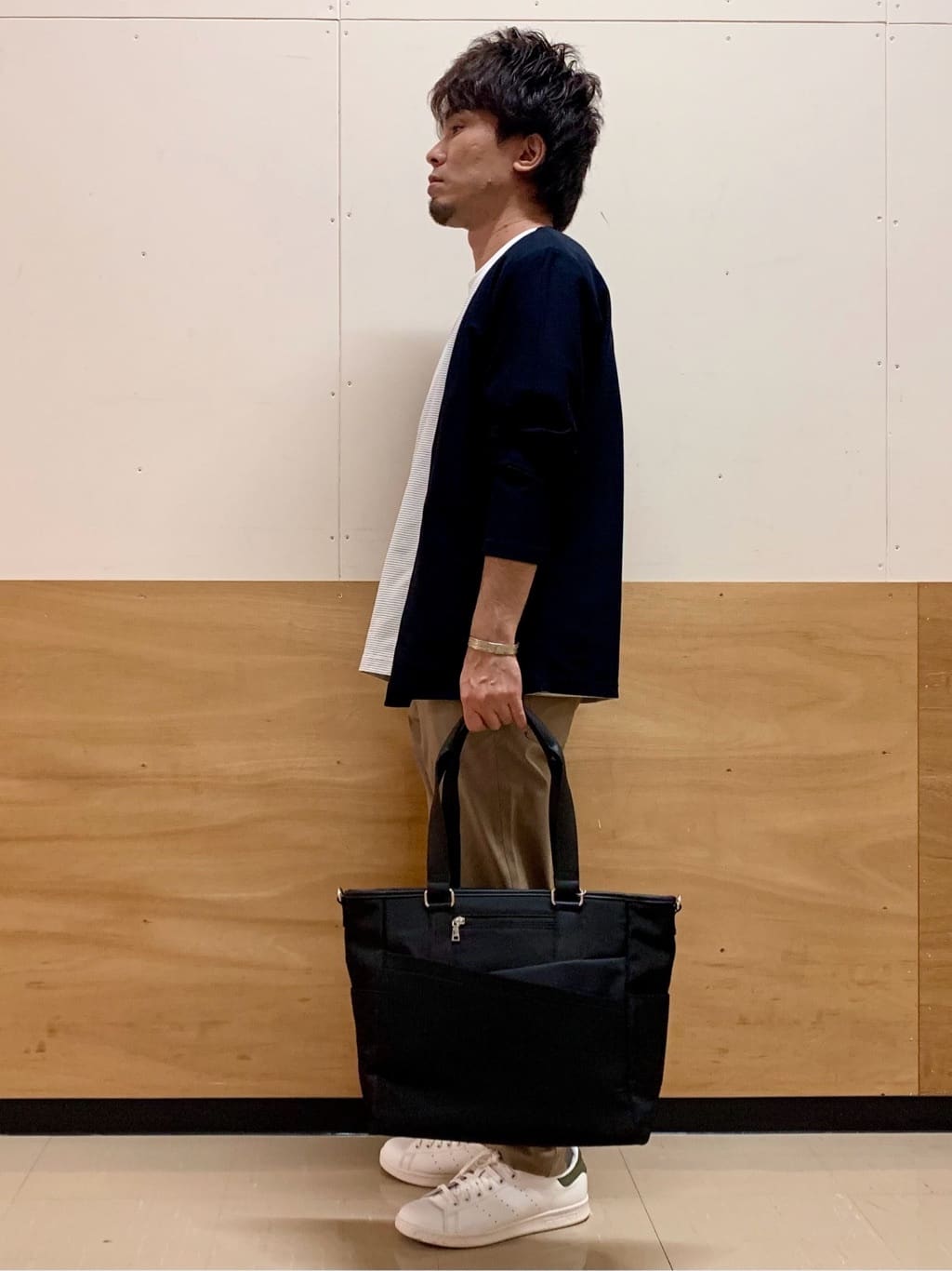 MATUさんの「THE SHOP TK｜シャリルジャージ カーディガン 洗濯機OK/吸水速乾/イージーケア/セットアップ可」を使ったコーディネート