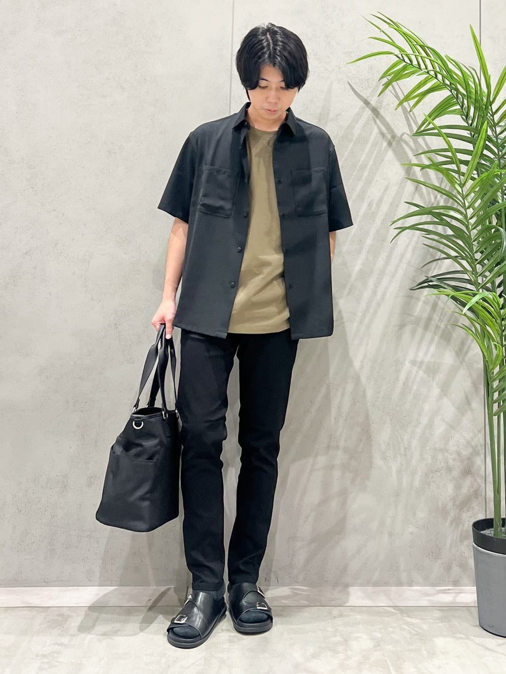 SHI-MAさんの「THE SHOP TK｜パーフェクテックリンクス半袖Tシャツ 【接触冷感／吸水速乾／UVカット／洗濯機OK】」を使ったコーディネート