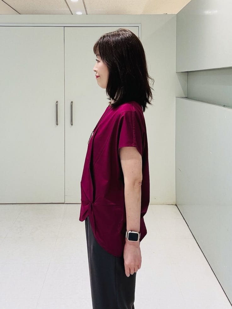 makiさんの「UNTITLED｜【洗える/Tシャツ】ツイストプルオーバー」を使ったコーディネート