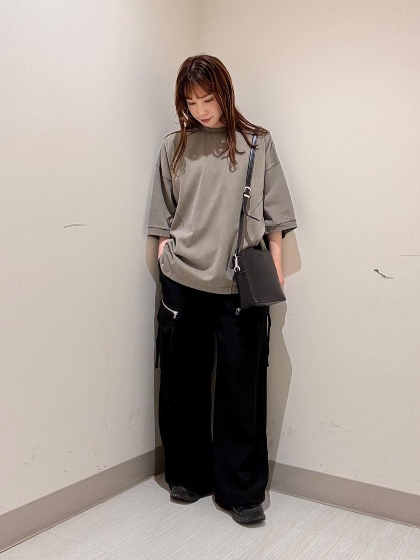 S.A.Oさんの「tk.TAKEO KIKUCHI｜◆ヴィンテージクロップドTシャツ/ヴィンテージライク/半袖Tシャツ」を使ったコーディネート