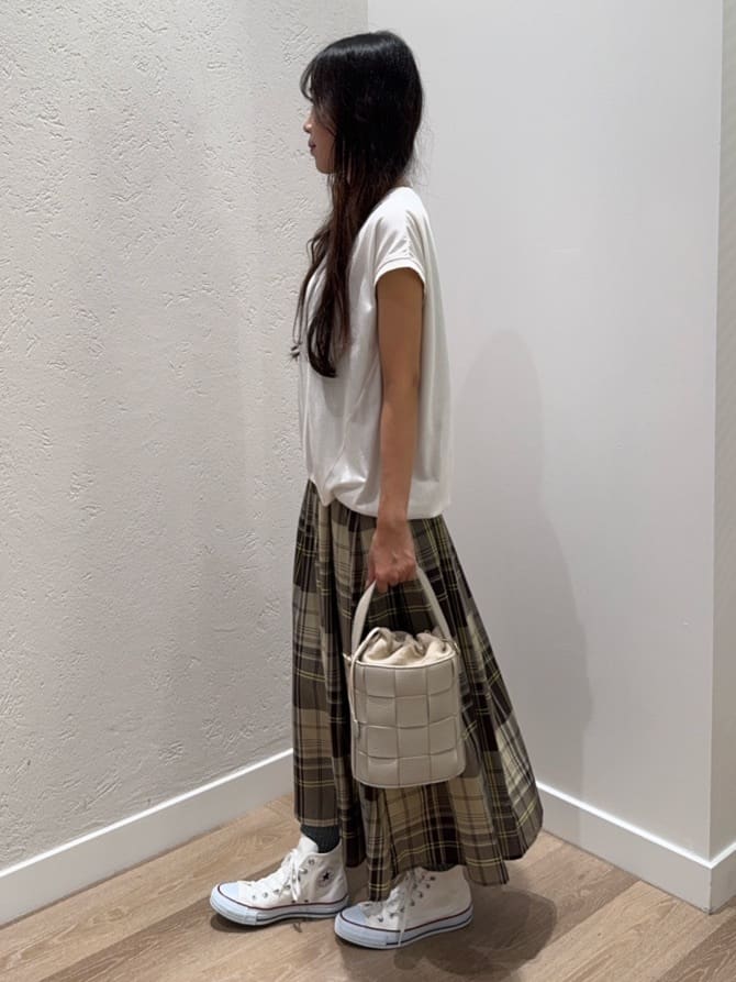 NOZOMIさんの「Dessin｜【2WAY】メッシュバケツBAG」を使ったコーディネート