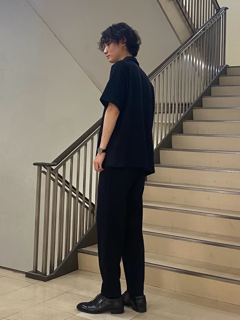 ryuさんの「TAKEO KIKUCHI｜【COOL CITY WEAR】エアートール オープンカラーシャツ /接触冷感・通気性」を使ったコーディネート