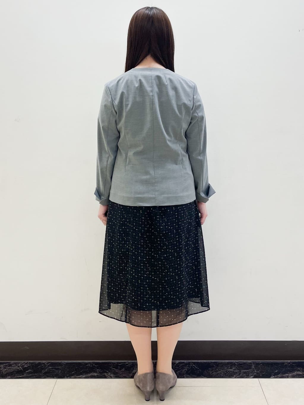 mikikoさんの「Reflect｜【洗える／セットアップ可】ノーカラージャケット」を使ったコーディネート