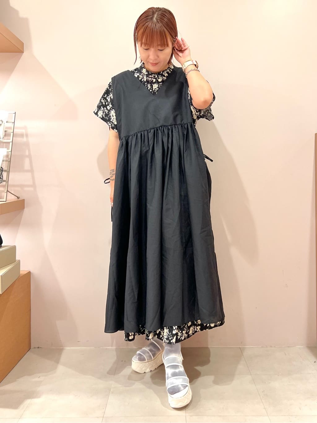 TAKAさんの「ESPERANZA｜キルティング厚底スポサン」を使ったコーディネート