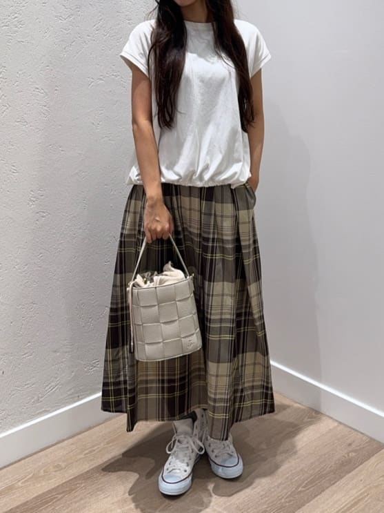 NOZOMIさんの「Dessin｜【2WAY】メッシュバケツBAG」を使ったコーディネート