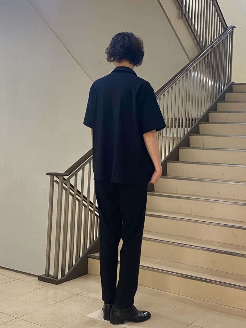 ryuさんの「TAKEO KIKUCHI｜【COOL CITY WEAR】エアートール オープンカラーシャツ /接触冷感・通気性」を使ったコーディネート