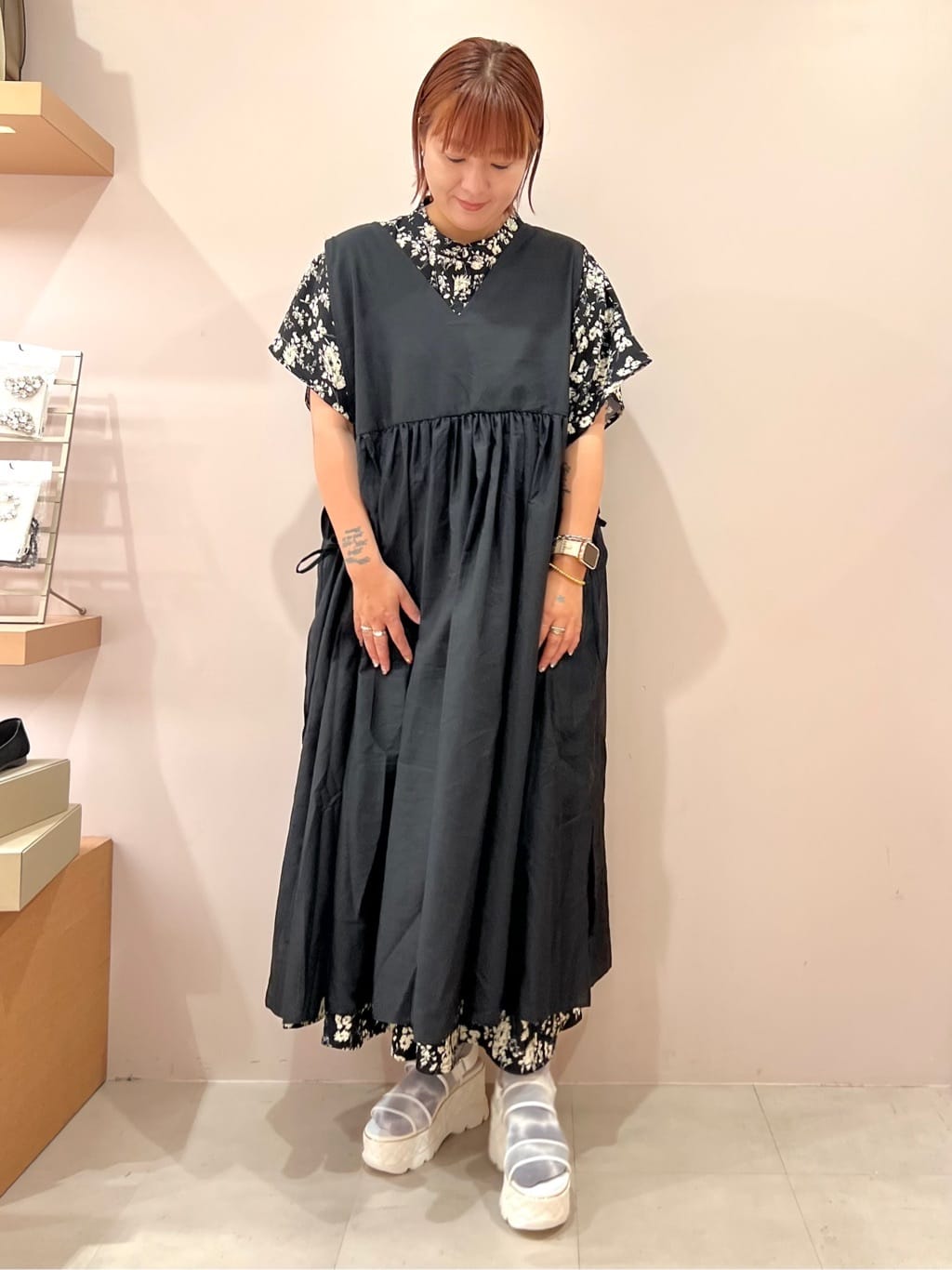 TAKAさんの「ESPERANZA｜キルティング厚底スポサン」を使ったコーディネート