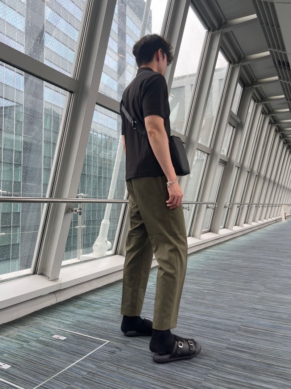 Tsubasaさんの「TAKEO KIKUCHI｜マイクロファイバークロスボディバッグ」を使ったコーディネート