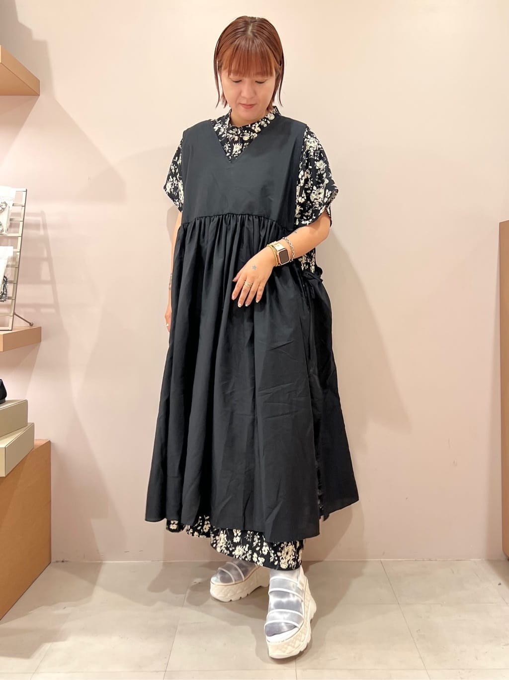 TAKAさんの「ESPERANZA｜キルティング厚底スポサン」を使ったコーディネート