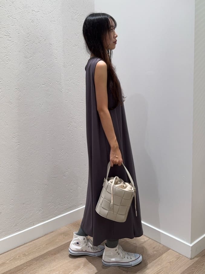 NOZOMIさんの「Dessin｜【2WAY】メッシュバケツBAG」を使ったコーディネート