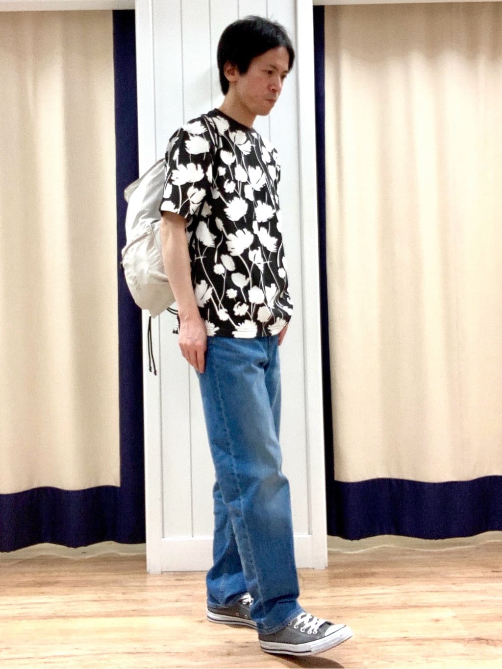 Takaさんの「Dessin｜◆【ユニセックス・洗える】テーパードデニムパンツ」を使ったコーディネート
