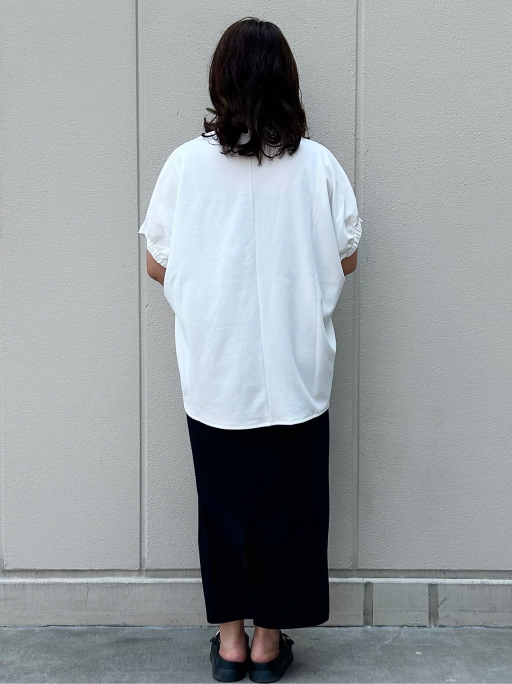 naomiさんの「OPAQUE.CLIP｜イージーナロースカート／セットアップ対応【UVケア／接触冷感／洗濯機洗い可】」を使ったコーディネート