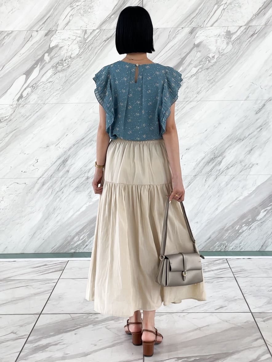 NATSUMIさんの「grove｜◆【細めのストラップでトレンド感◎】スリムストリングヒールサンダル」を使ったコーディネート