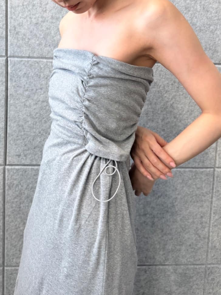 designer yukaさんの「CODE A｜drawstring skirt dress」を使ったコーディネート