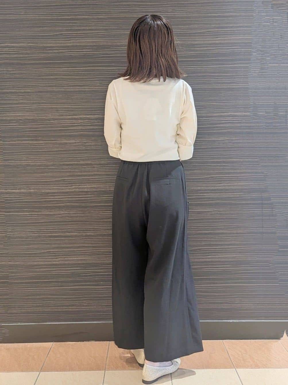 Miさんの「OPAQUE.CLIP｜ドッキングスリーブニット【洗濯機洗い可／抗ピル】」を使ったコーディネート