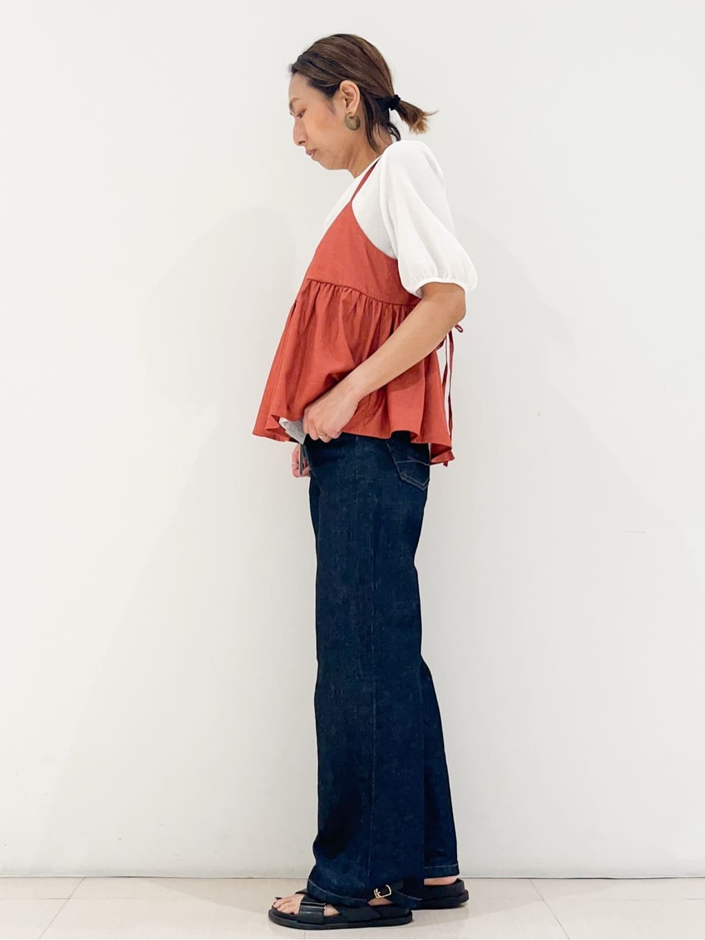 yuuco.さんの「grove｜【SOMETHING&times;grove別注】LISAWIDE DENIM PANTS」を使ったコーディネート