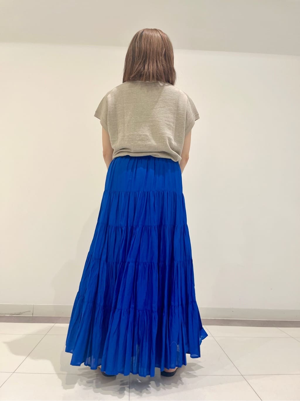 Reecoさんの「DRESSTERIOR｜◆洗える/コットンボイルティアードスカート」を使ったコーディネート