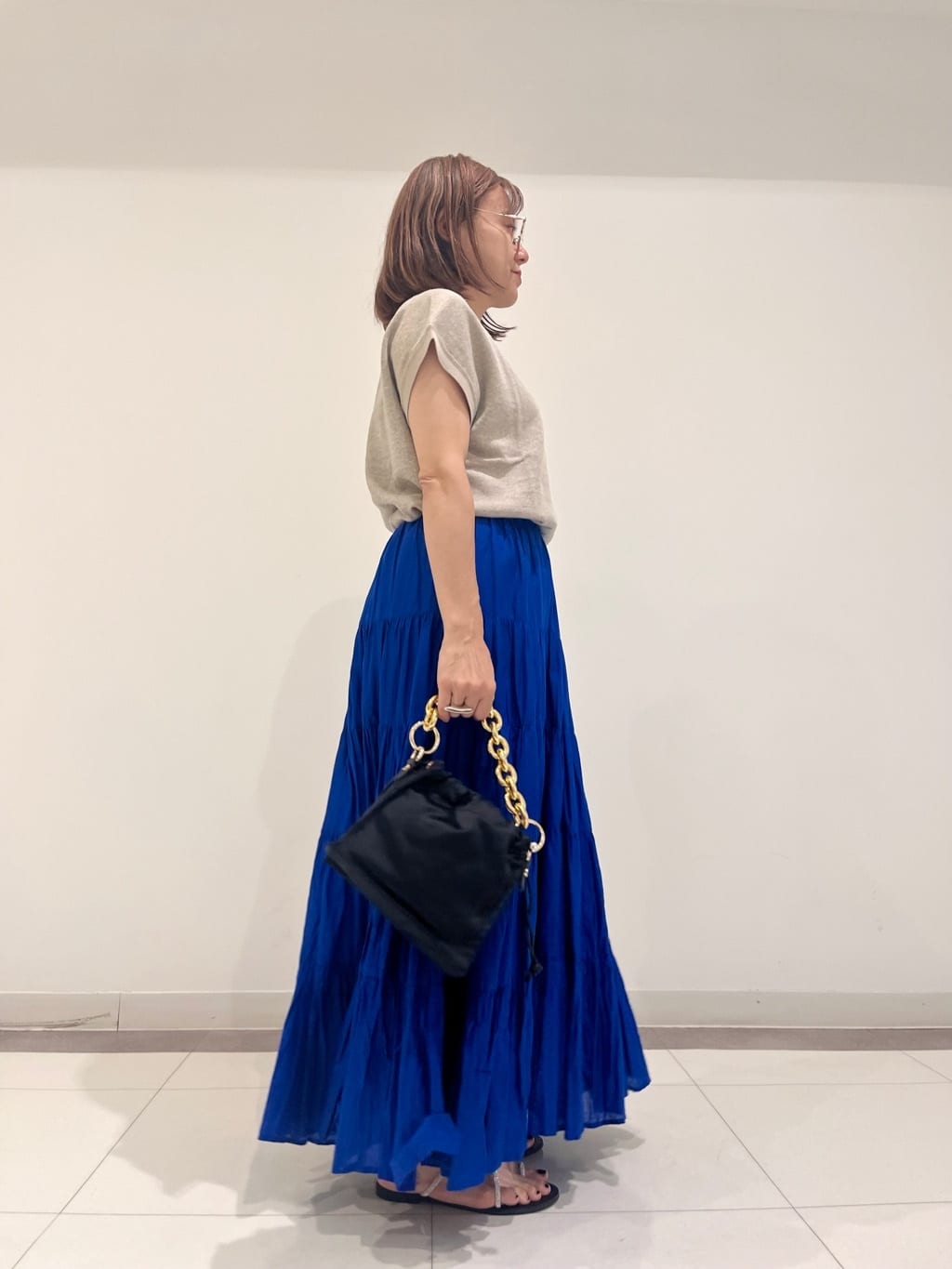Reecoさんの「DRESSTERIOR｜◆洗える/コットンボイルティアードスカート」を使ったコーディネート