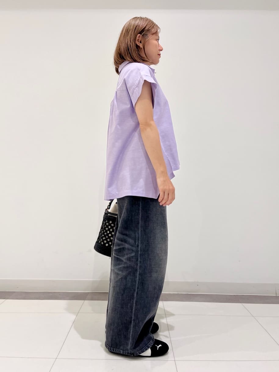 Reecoさんの「DRESSTERIOR｜ヴィンテージ加工ワイドデニムパンツ」を使ったコーディネート