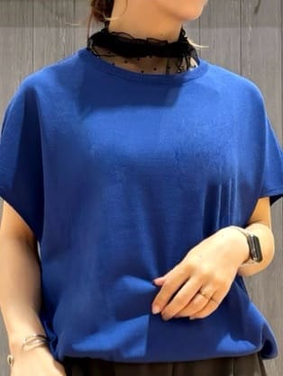 meiさんの「SHOO･LA･RUE｜【ひんやり/S-LL】さらさらな肌触りが心地よい フレンチスリーブニット」を使ったコーディネート