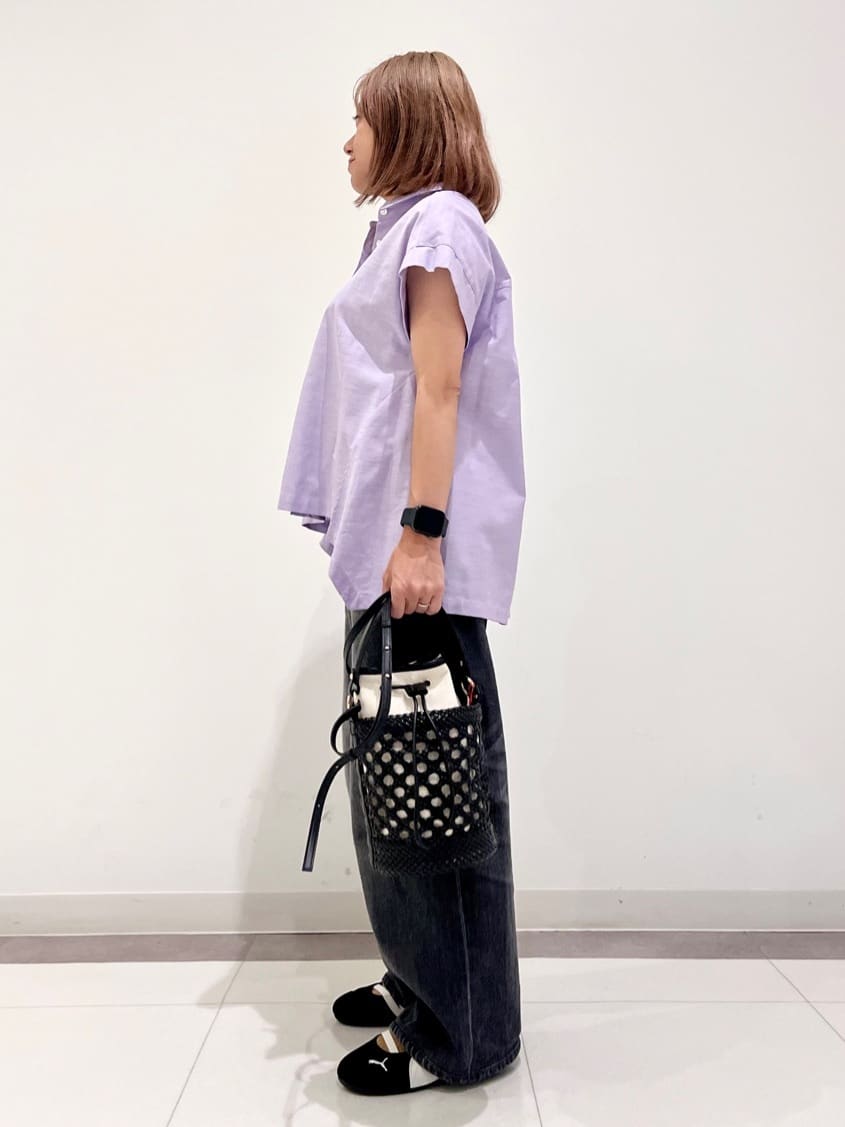 Reecoさんの「DRESSTERIOR｜ヴィンテージ加工ワイドデニムパンツ」を使ったコーディネート