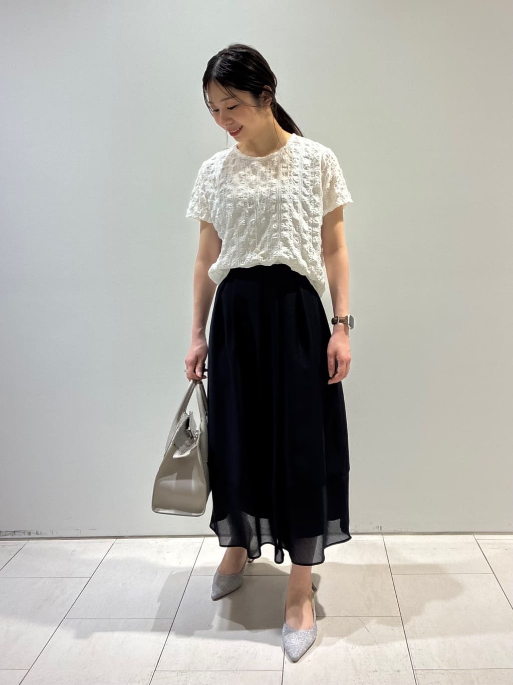 KAOさんの「INDIVI｜◆【合皮／マルチWAY／サブバッグ付】ミニショルダーバッグ」を使ったコーディネート