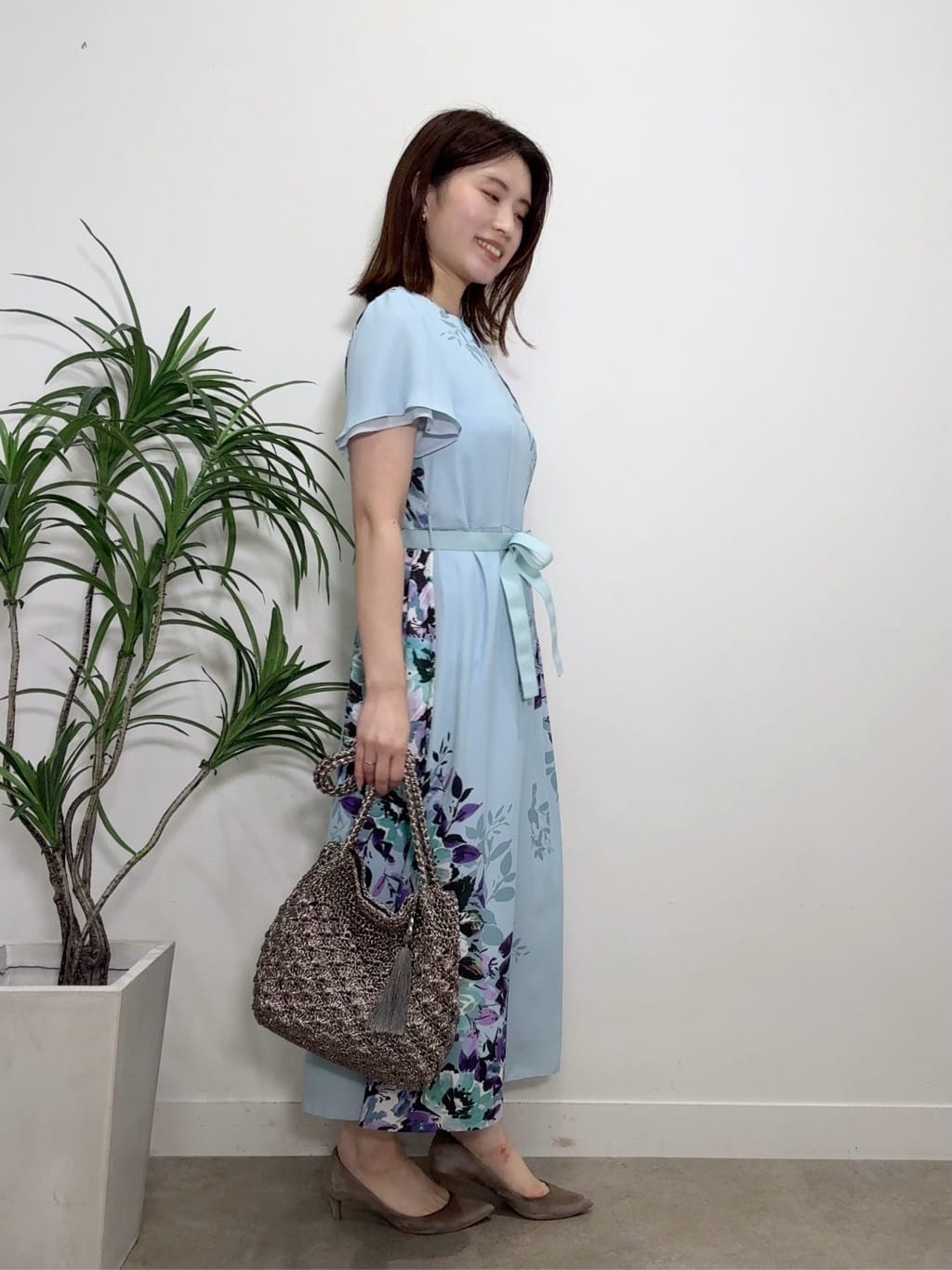 Suma Una本部スタッフさんの「SunaUna｜【&yours project】パネル柄ワンピース」を使ったコーディネート