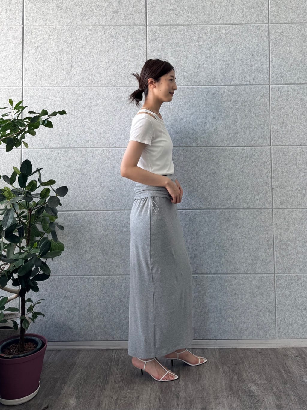 uchi__yamaさんの「CODE A｜drawstring skirt dress」を使ったコーディネート