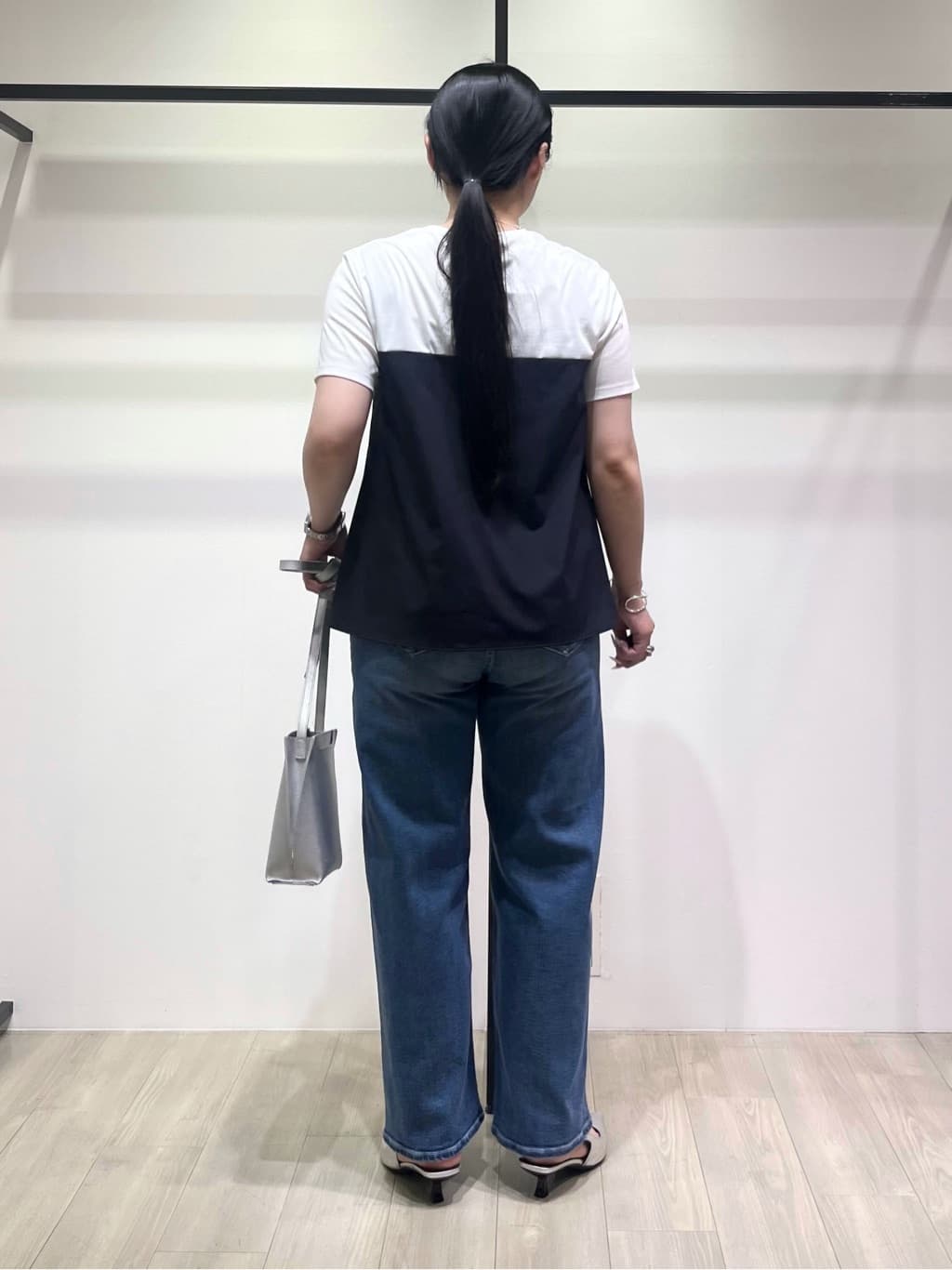 hasuさんの「INDIVI｜【洗える】ビスチェレイヤード風トップス」を使ったコーディネート