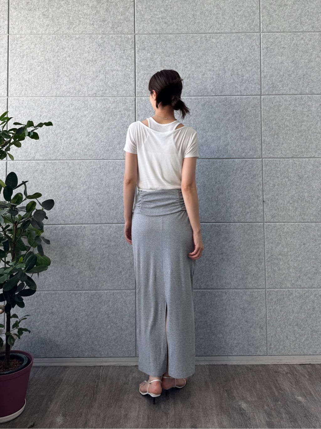 uchi__yamaさんの「CODE A｜drawstring skirt dress」を使ったコーディネート