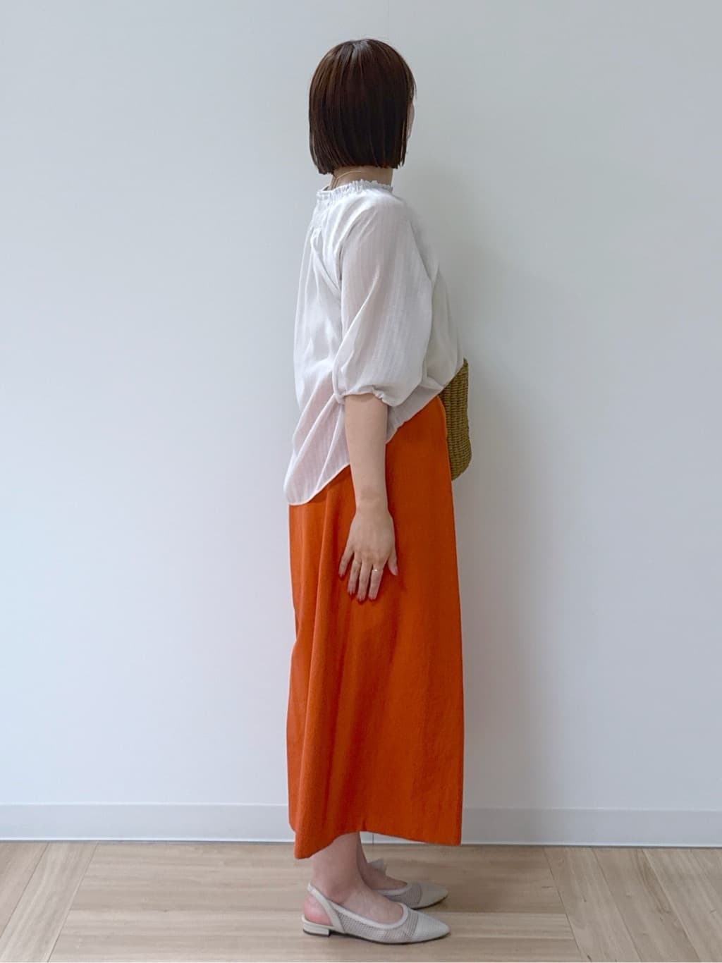 amiさんの「Reflect｜◆【洗える】タックスカート風ワイドパンツ」を使ったコーディネート