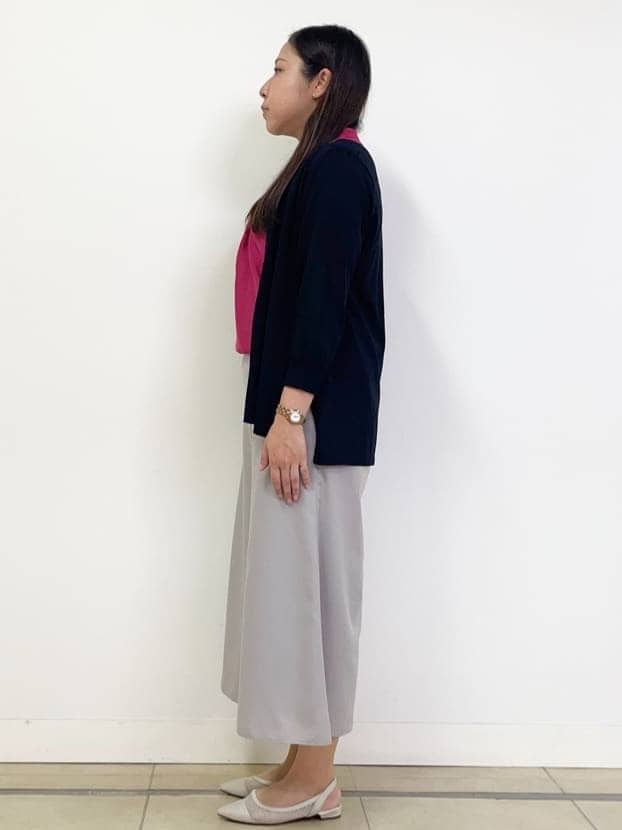 chisaさんの「Reflect｜【選べる5色◎／マシンウォッシュ可】シャーリングデザインブラウス」を使ったコーディネート