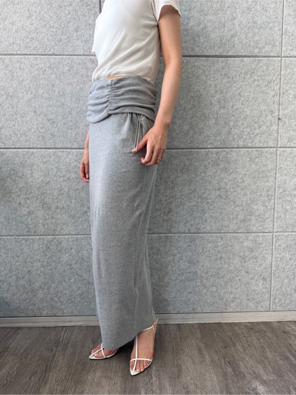 uchi__yamaさんの「CODE A｜drawstring skirt dress」を使ったコーディネート